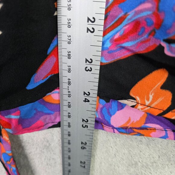 Womens Topshop Multicolor Floral Tie-Front Blazer Jacket Long Sleeve Size 6 - Picture 6 of 7